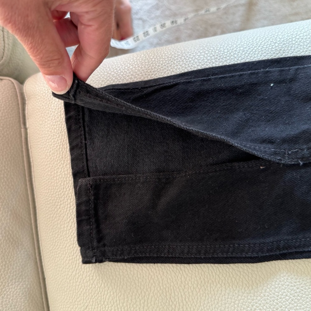 Dynamite Rosie Black Jeans women’s size 24 front slit Button Fly - Picture 5 of 5